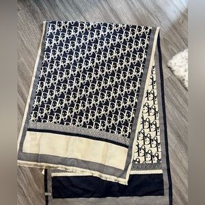 Dior logo printed scarf
